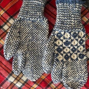 NWOT Men’s Size Large Wool 3-Finger Trigger Mittens